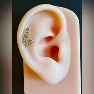 Earrings Snake Barbell